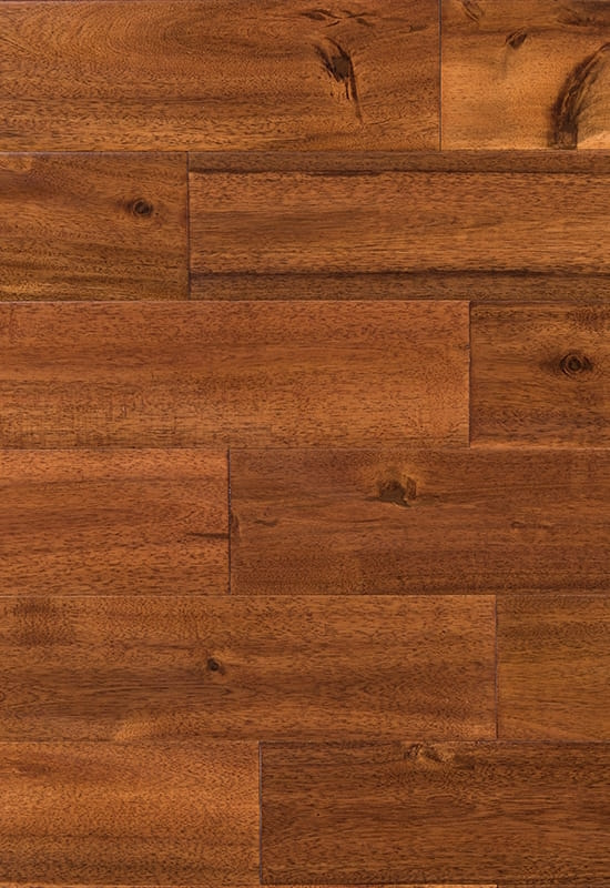 Big Leaf Acacia 90 (120) kézzel díszített bajba jutott szilárd fa padló